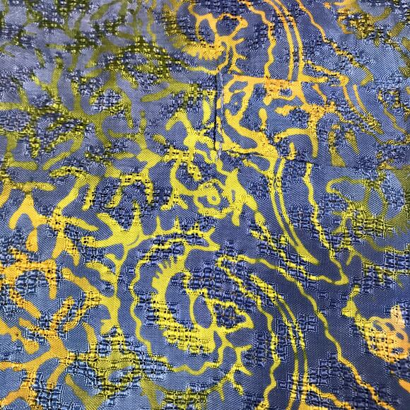 ART BATIK Button Up Blouse Women M Blue VTG Retro Unique Handmade Romantic Y2K - Picture 5 of 10